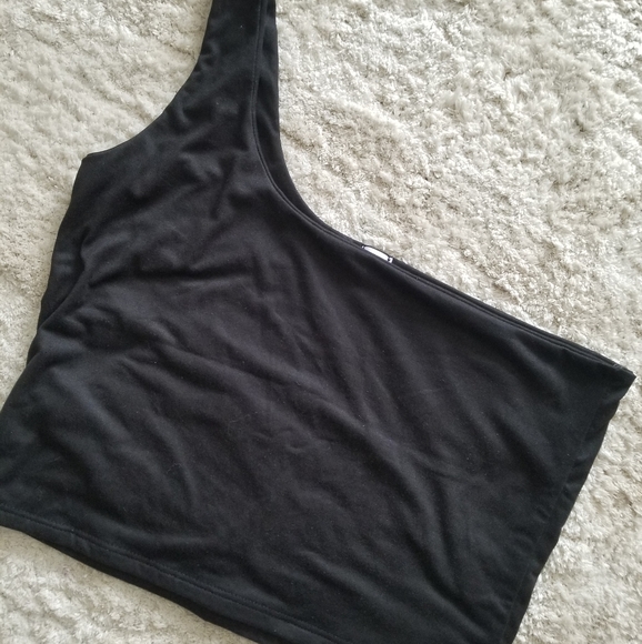 New black one shoulder crop top - Picture 1 of 2